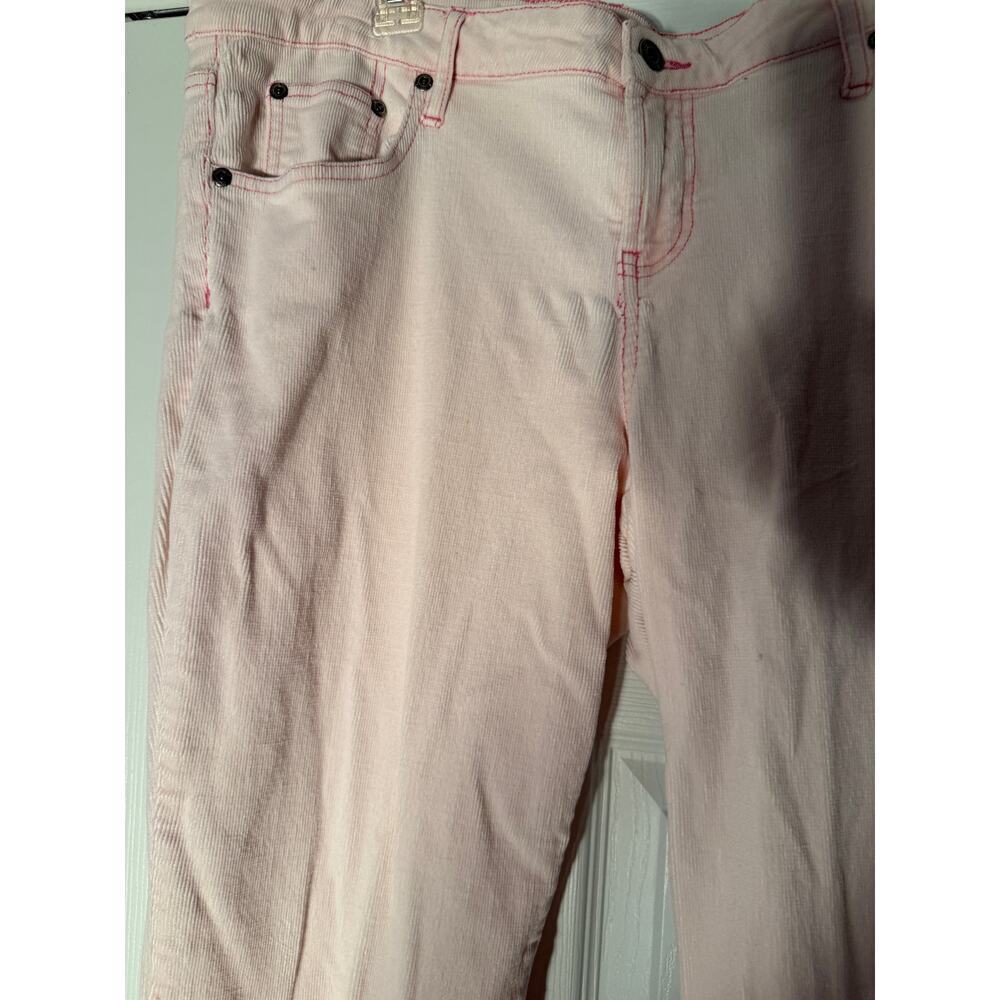 L.E.I Pink Corduroy Women's Size 16 Straight Leg Pants Y2K - Picture 10 of 12